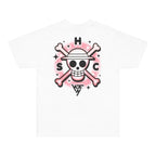ONE PIECE AIR BRUSH JOLLY ROGER SHIRT (WHITE)
