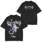 Demon Slayer Kimetsu no Yaiba Anime Double Printed Washed Tee