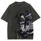 solo leveling Unisex Fit Washed T-Shirt 2501009739