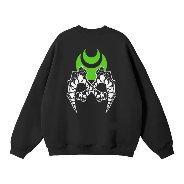 Poisoned Bloom Streetwear Sweatshirt Black