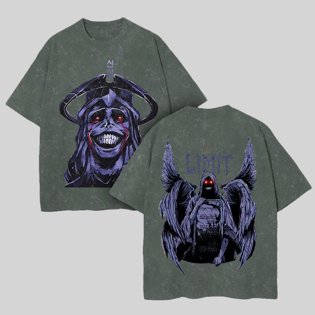 Solo Leveling Printed Men's Washed T-Shirt