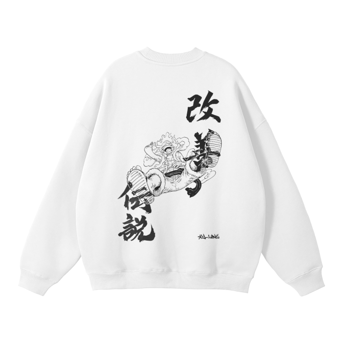 Path of the Pirate King Gear 5 Streetwear Sweatshirt White