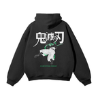 Wind Hashira Streetwear Hoodie Black