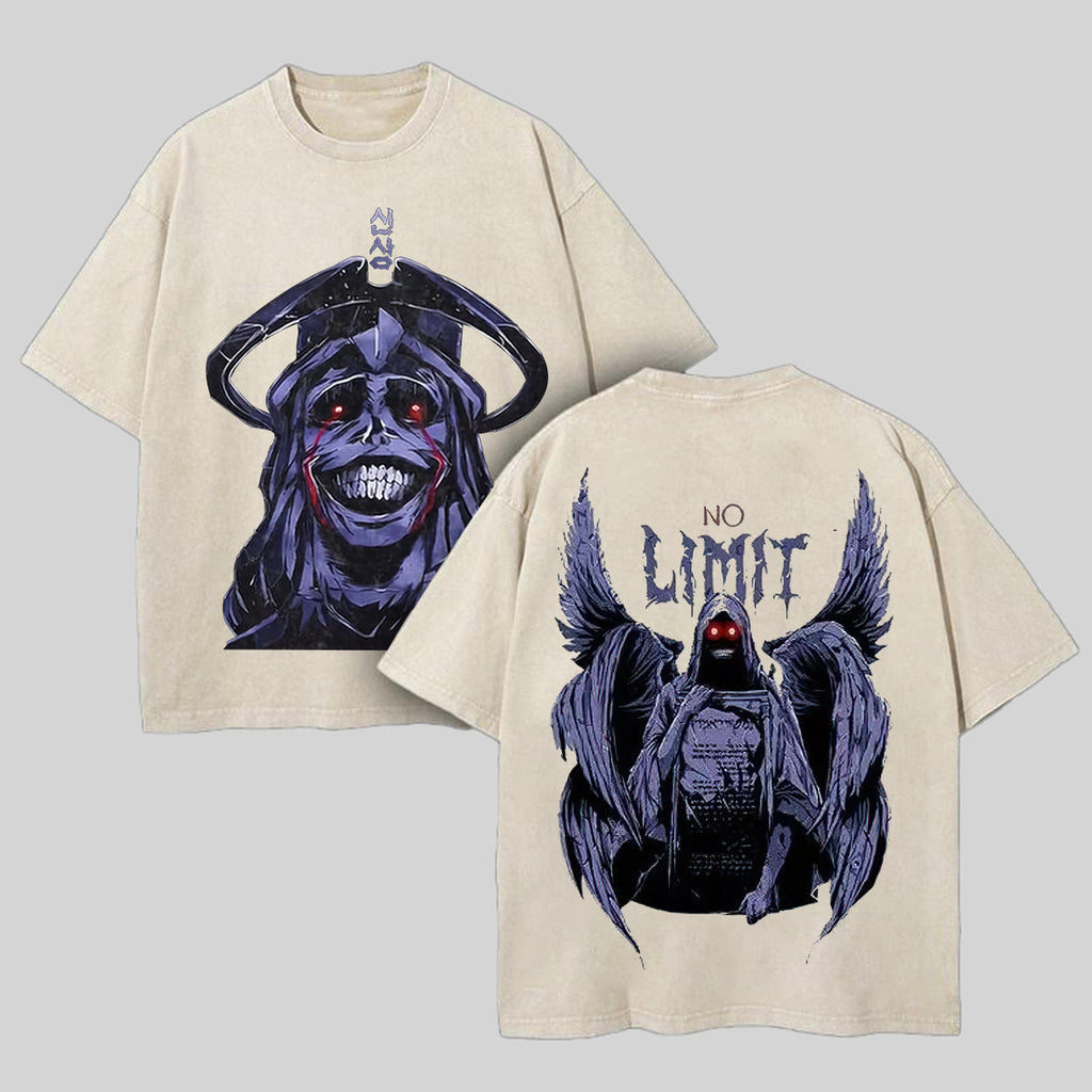Solo Leveling Printed Men's Washed T-Shirt