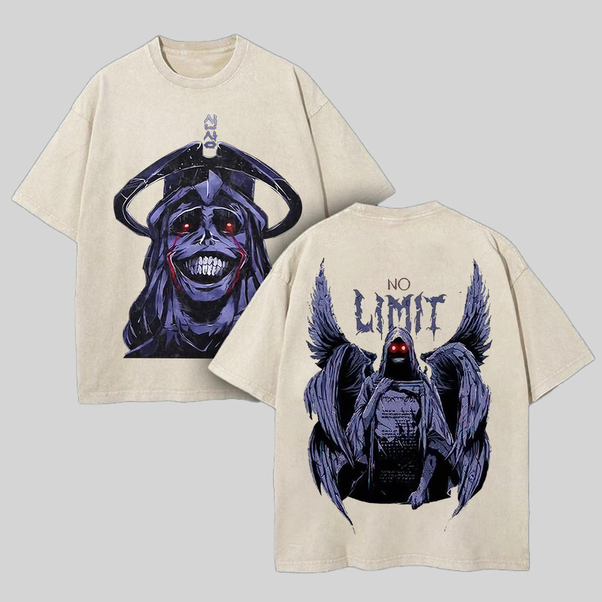 Solo Leveling Printed Men's Washed T-Shirt