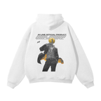 Black Leg Y2K Streetwear Hoodie White