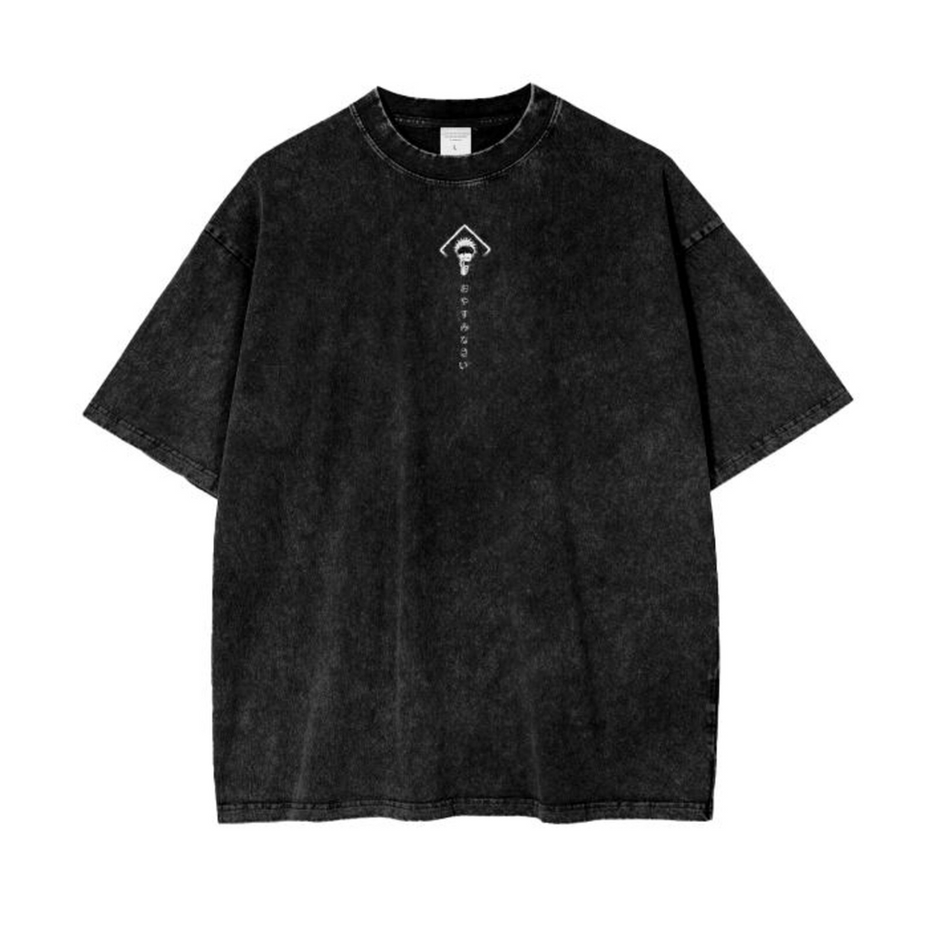 Jujutsu Kaisen Anime Oversize Acid Washed T-Shirt