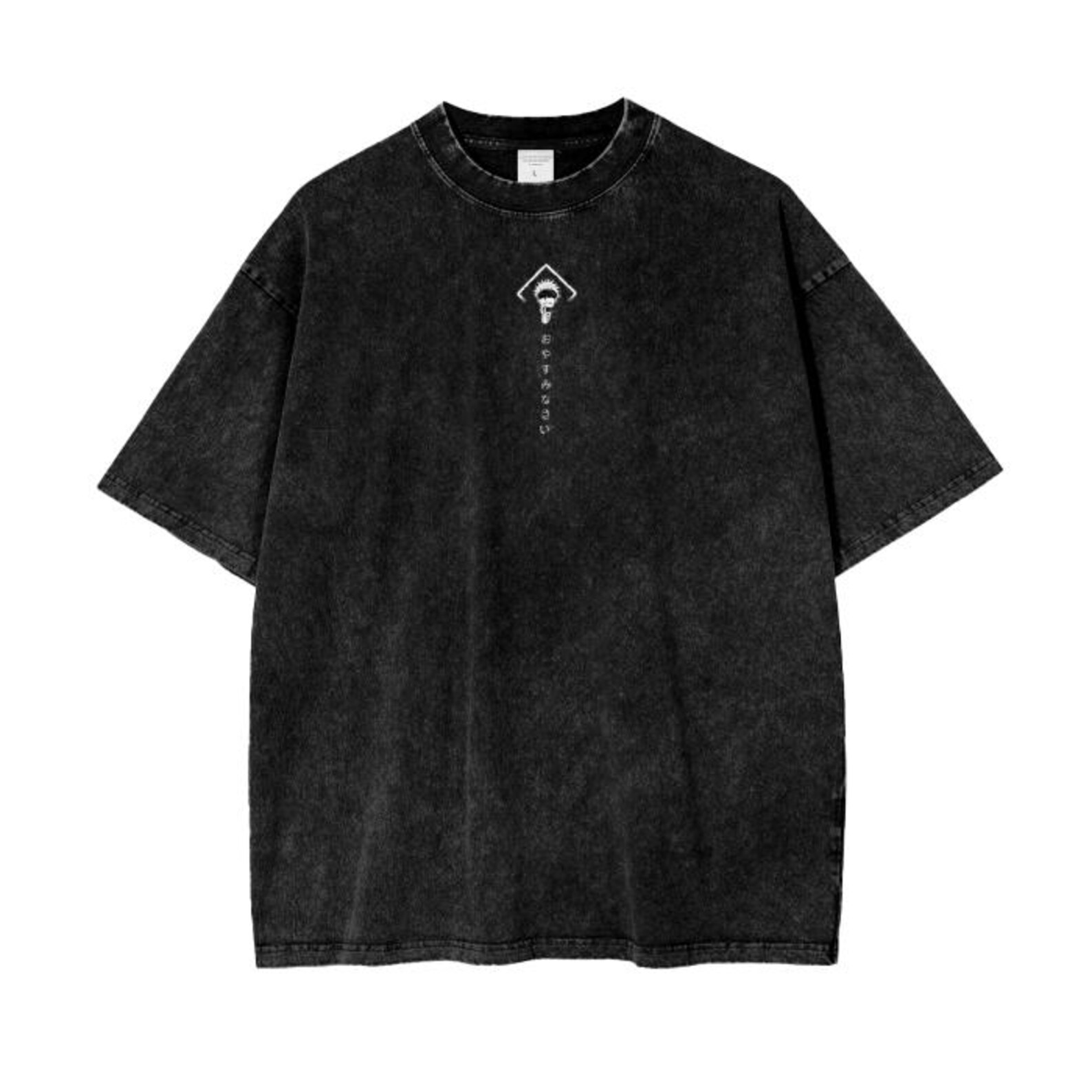 Jujutsu Kaisen Anime Oversize Acid Washed T-Shirt