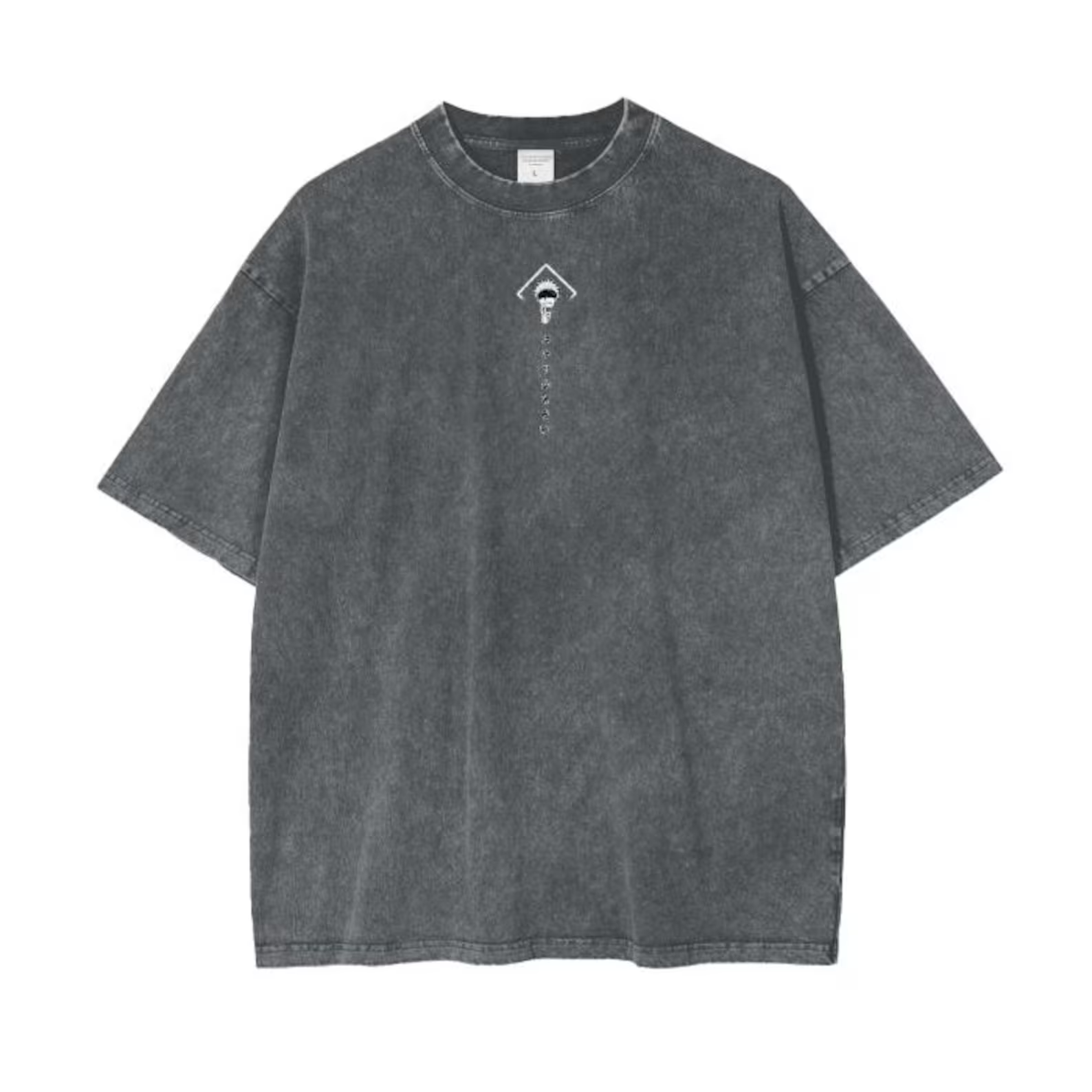 Jujutsu Kaisen Anime Oversize Acid Washed T-Shirt