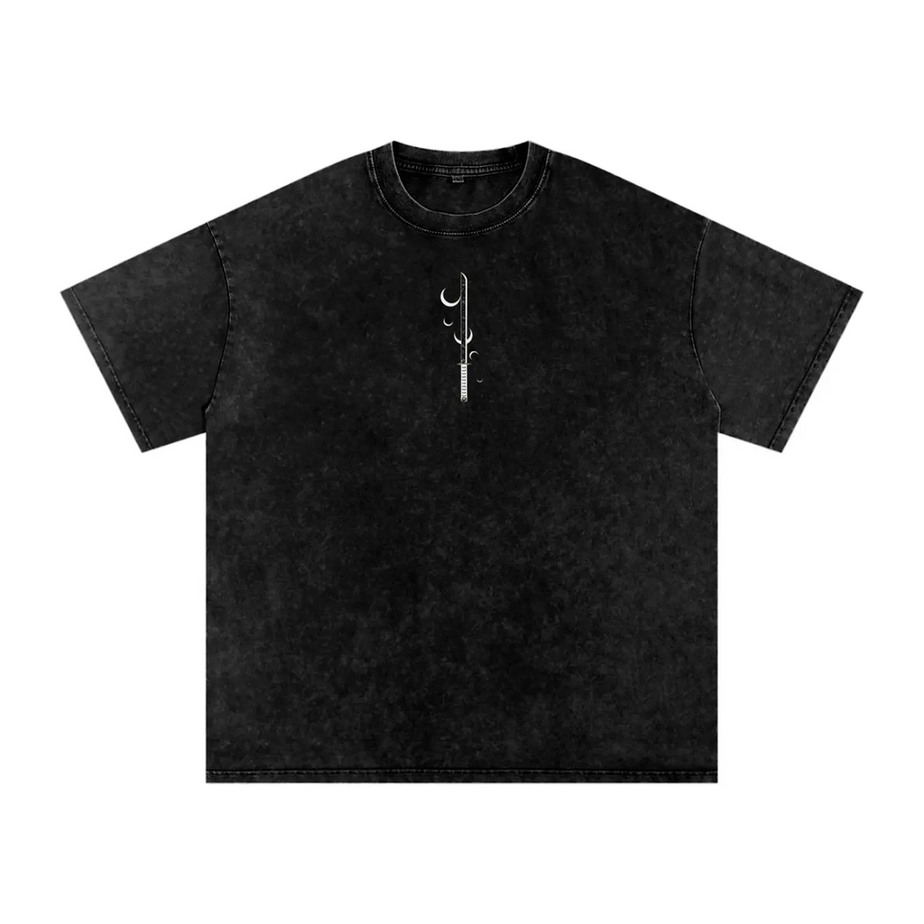 Demon Slayer Anime Acid Washed Oversize T-Shirt