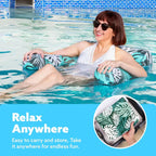 Inflatable Floating Pool Chair for Summer Relaxation