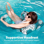 Inflatable Floating Pool Chair for Summer Relaxation