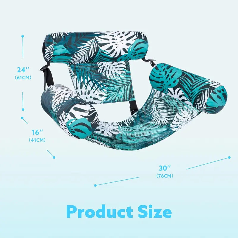 Inflatable Floating Pool Chair for Summer Relaxation