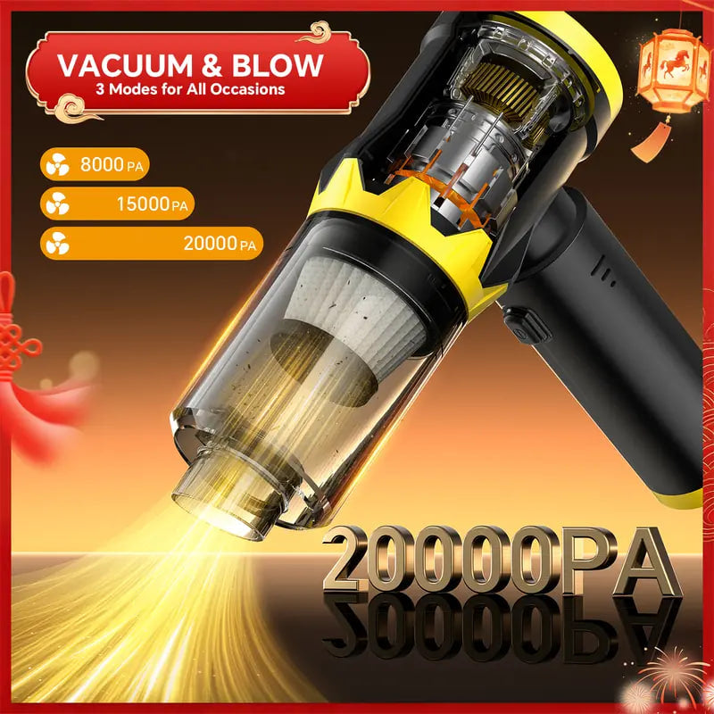 AutoPure™ Portable Cordless Car Vacuum Cleaner