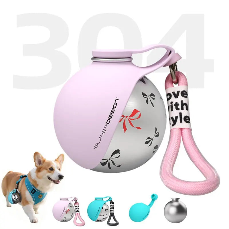 AeroPup™ Premium Edelstahl Hundewasserflasche – Auslaufsicher & Tragbar für unterwegs