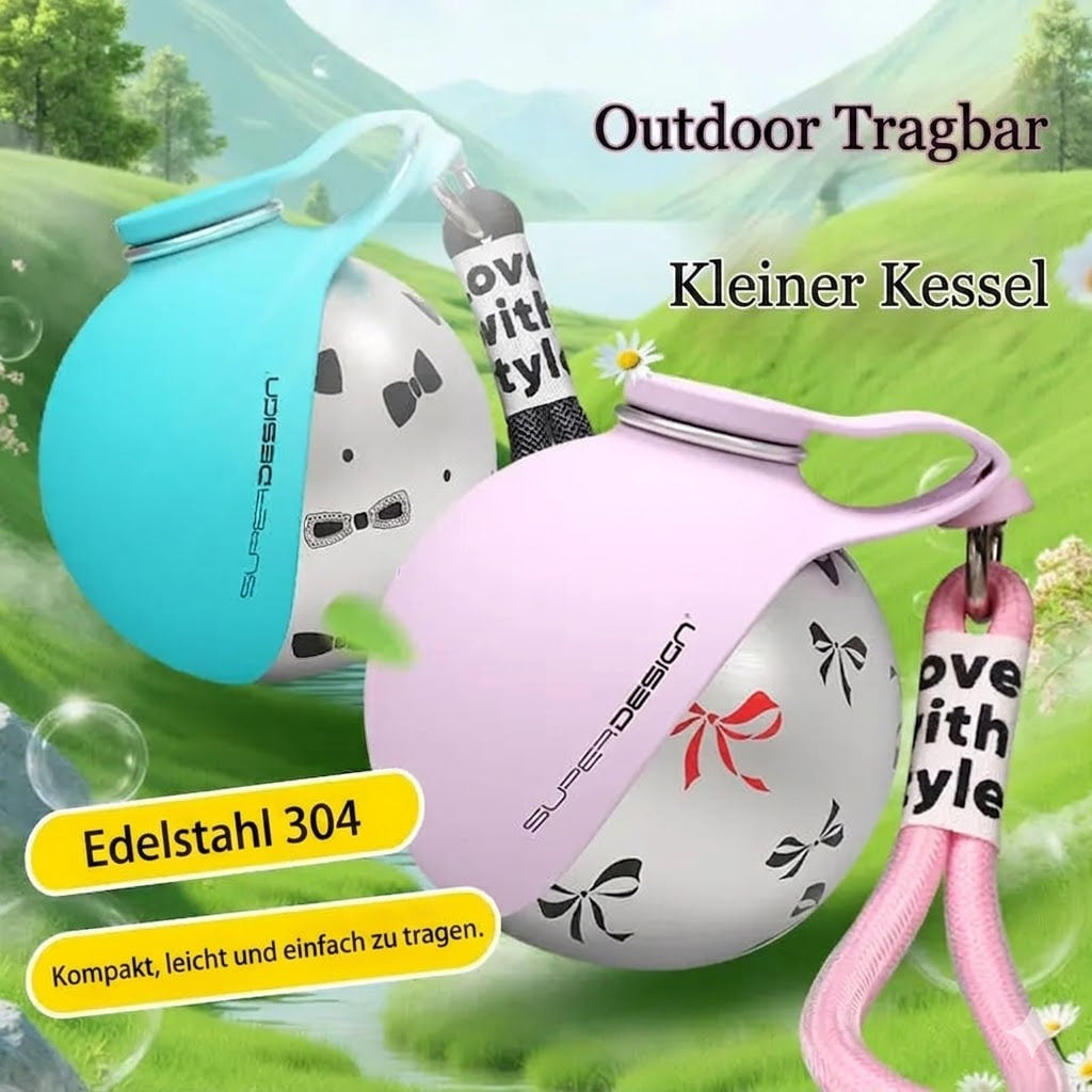AeroPup™ Premium Edelstahl Hundewasserflasche – Auslaufsicher & Tragbar für unterwegs