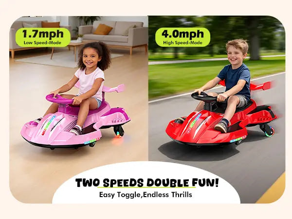 AeroDrift™ | Manual-Powered Neon Plasma Car | LED & Music – Premium Edition