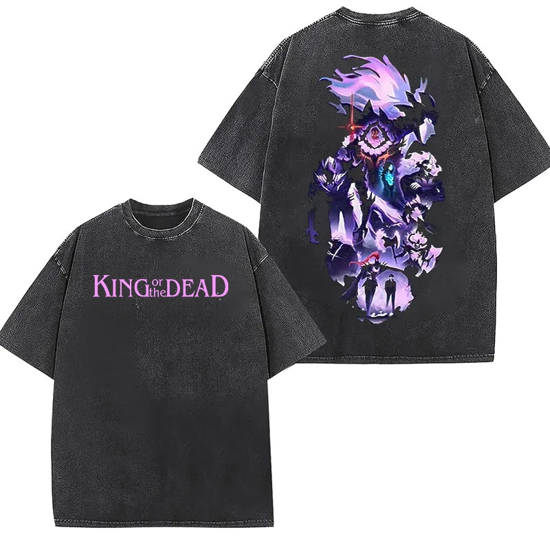 King Of The Dead Printed Unisex Washed T-Shirt