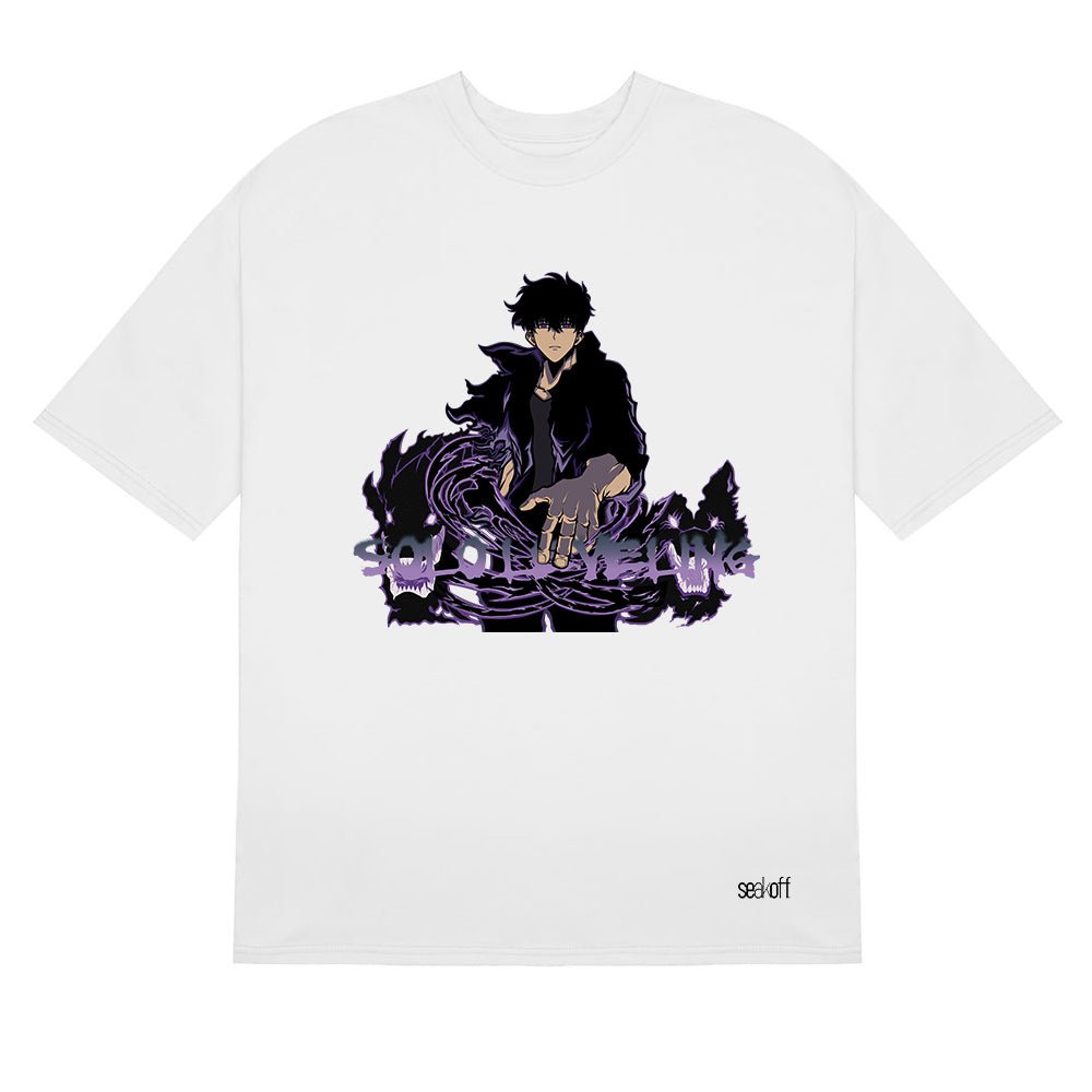 Solo Leveling Shadow Monarch T-Shirt - Dark Anime Graphic Design