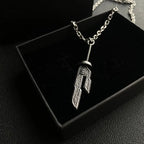 Toji Fushiguro Sword Necklace Anime Jujitsu Kaisen Toji Sword Cosplay Necklace Inverted Spear Of Heaven Necklace（Chain length25mm)